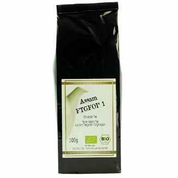 Tee schwarz Assam TGFOP  Schwarzer Tee  Bio Vegan  BARRIQUE-Feine Manufaktur Assam Indien 100g-Pack