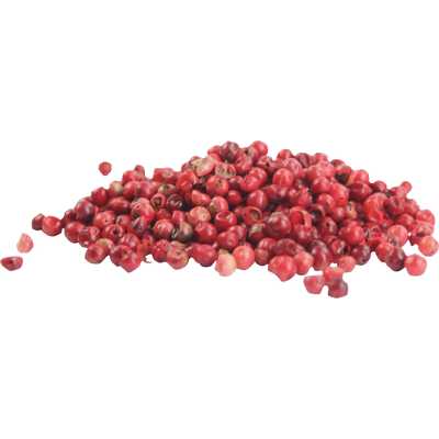 Pfeffer, rosa, ganz  Rosa Schinusbeeren  Bio Vegan  BARRIQUE-Feine Manufaktur  Deutschland 30g-Glas